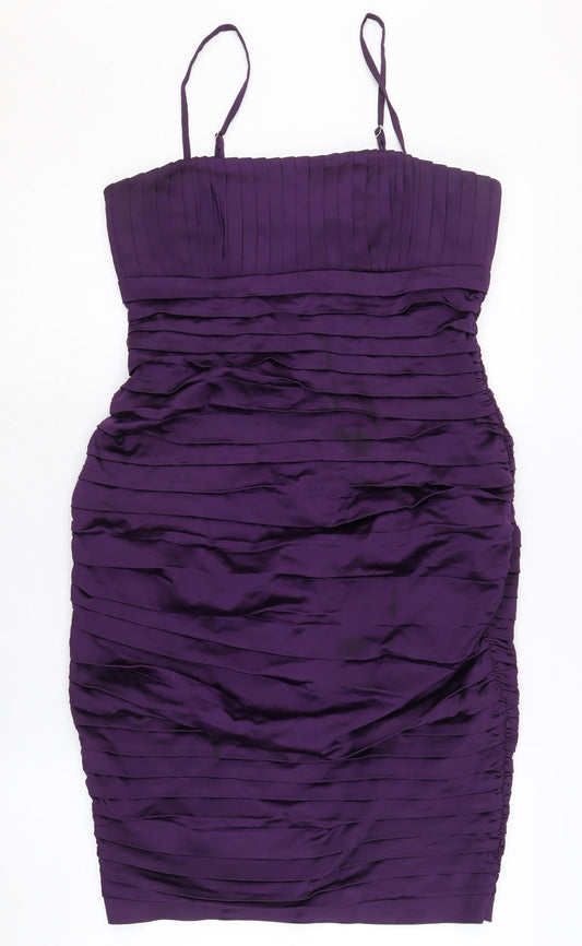 Calvin Klein Women Purple Bodycon Dress, Size 6