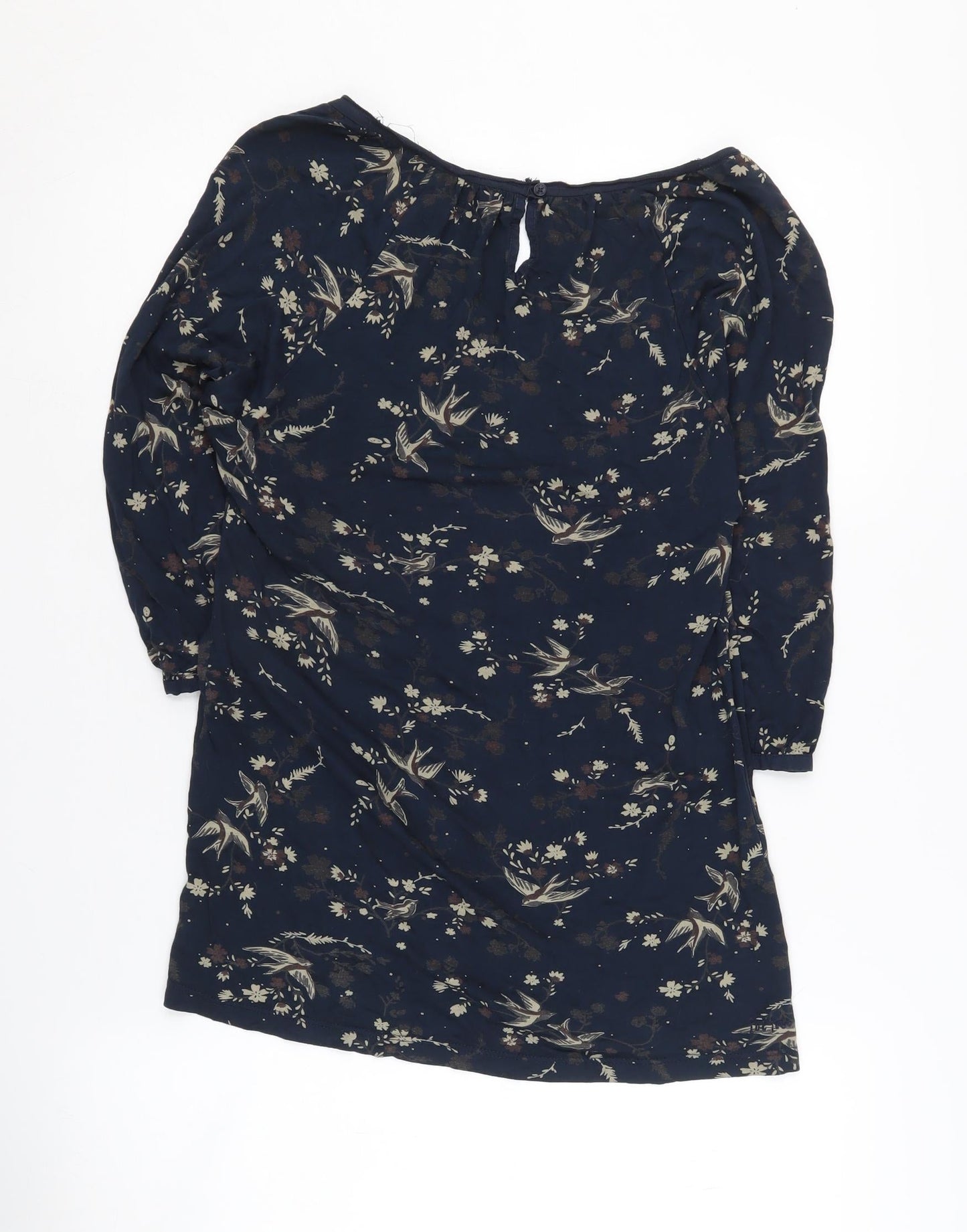 Fat Face Women's Blue Floral Blouse Size 12