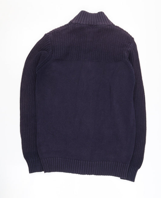 James Pringle Men's Blue Knit Jacket Size S