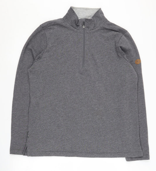 Trespass Men's Grey 1/4 Zip Sweatshirt M