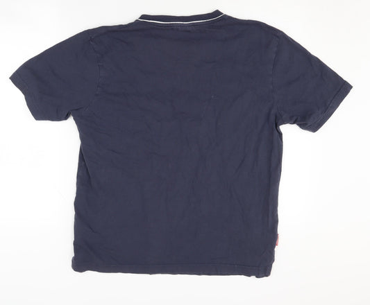 Mens UK Size M Slazenger Blue Cotton T-Shirt