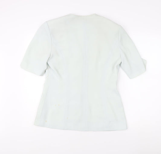 Gina Women's White Suit Jacket, Size 14