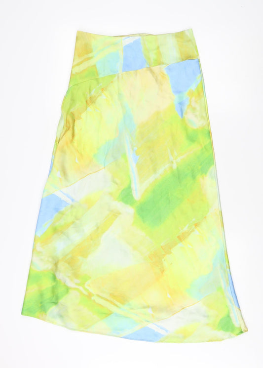 Zara Women's Multicoloured A-Line Midi Skirt, Size S