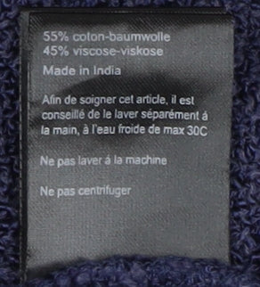 Brand and care label for Masai Women's Blue Short Sleeve Knit Top -, size S