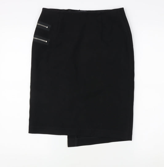 Zara Women's Black Pencil Skirt Size 6 - Elegant Workwear