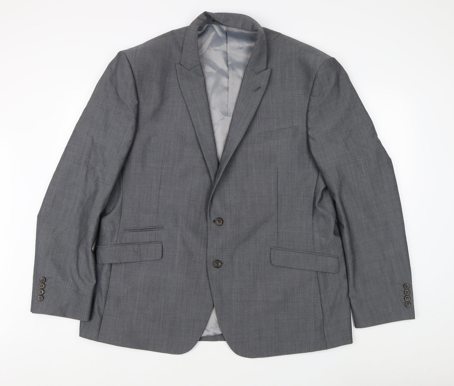 Fellini Men's Grey Blazer Size 48 Regular Fit