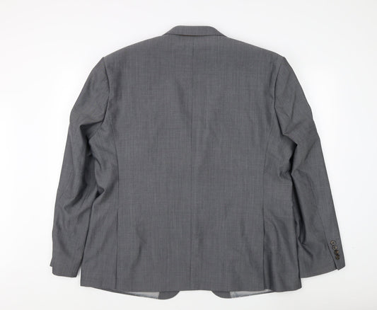 Fellini Men's Grey Blazer Size 48 Regular Fit