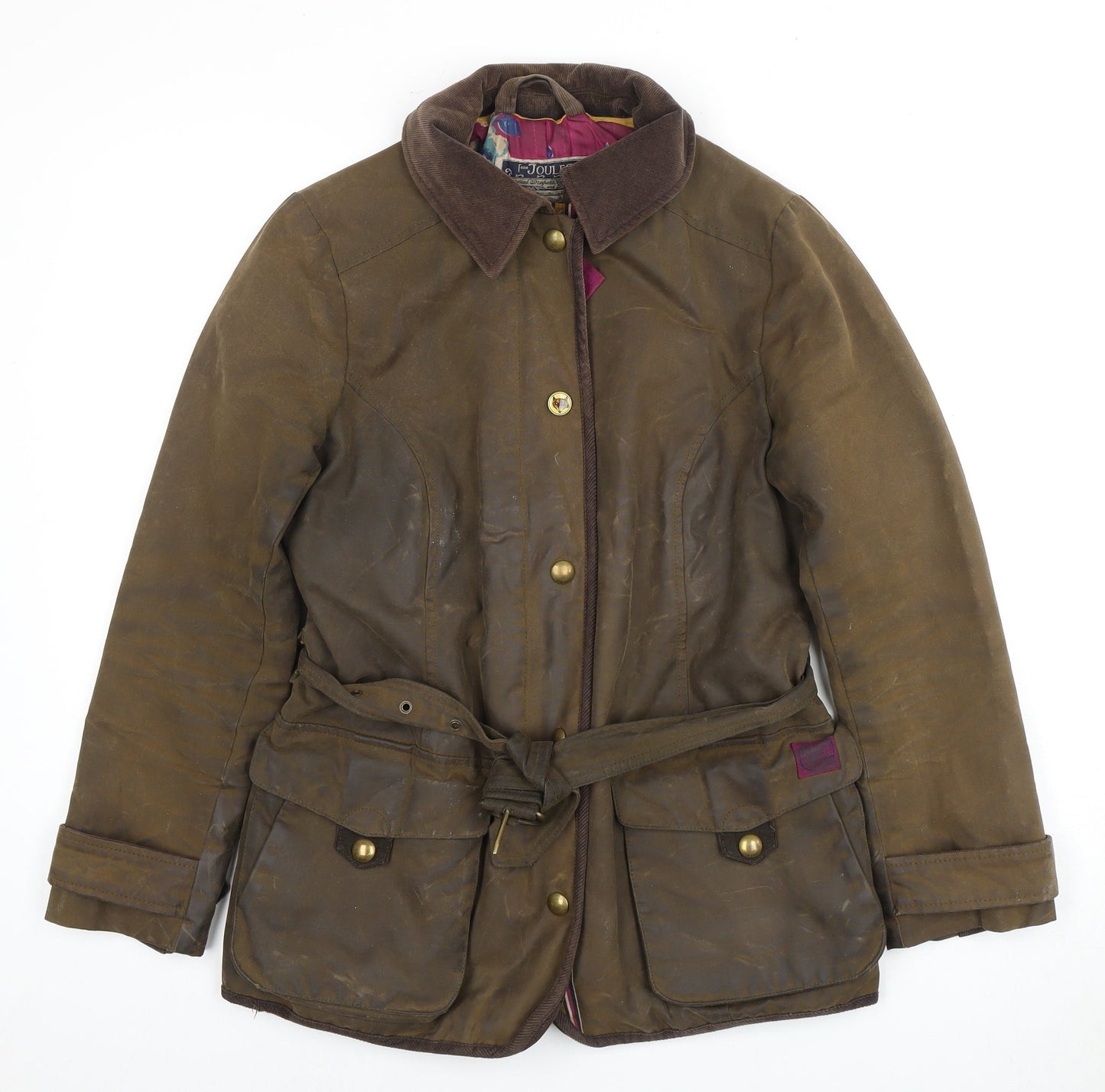 Joules Women's Brown Overcoat Jacket Size 10
