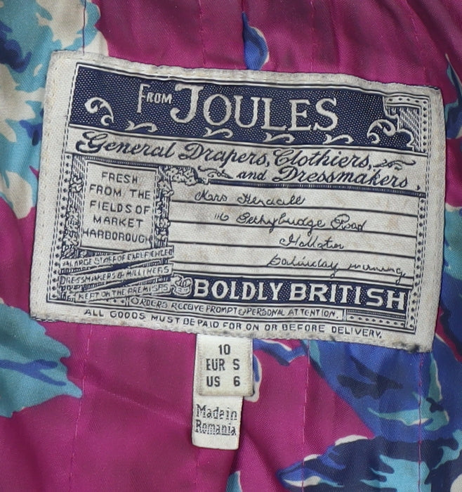 Joules Women's Brown Overcoat Jacket Size 10