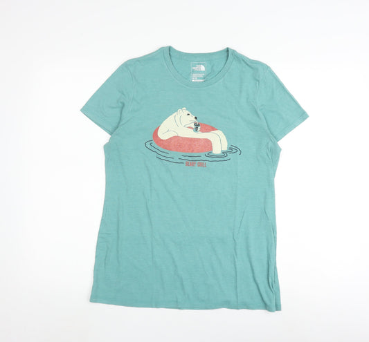 The North Face Women's Blue T-Shirt M Casual Summer