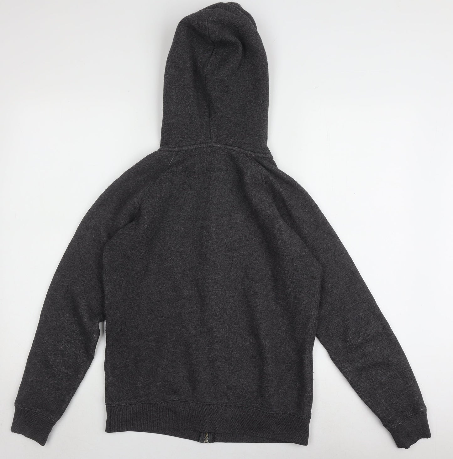 Jack Wills Women's Black Full Zip Hoodie, Size 10