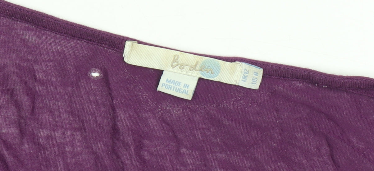 Boden Women's Purple Long Sleeve Top Size 12