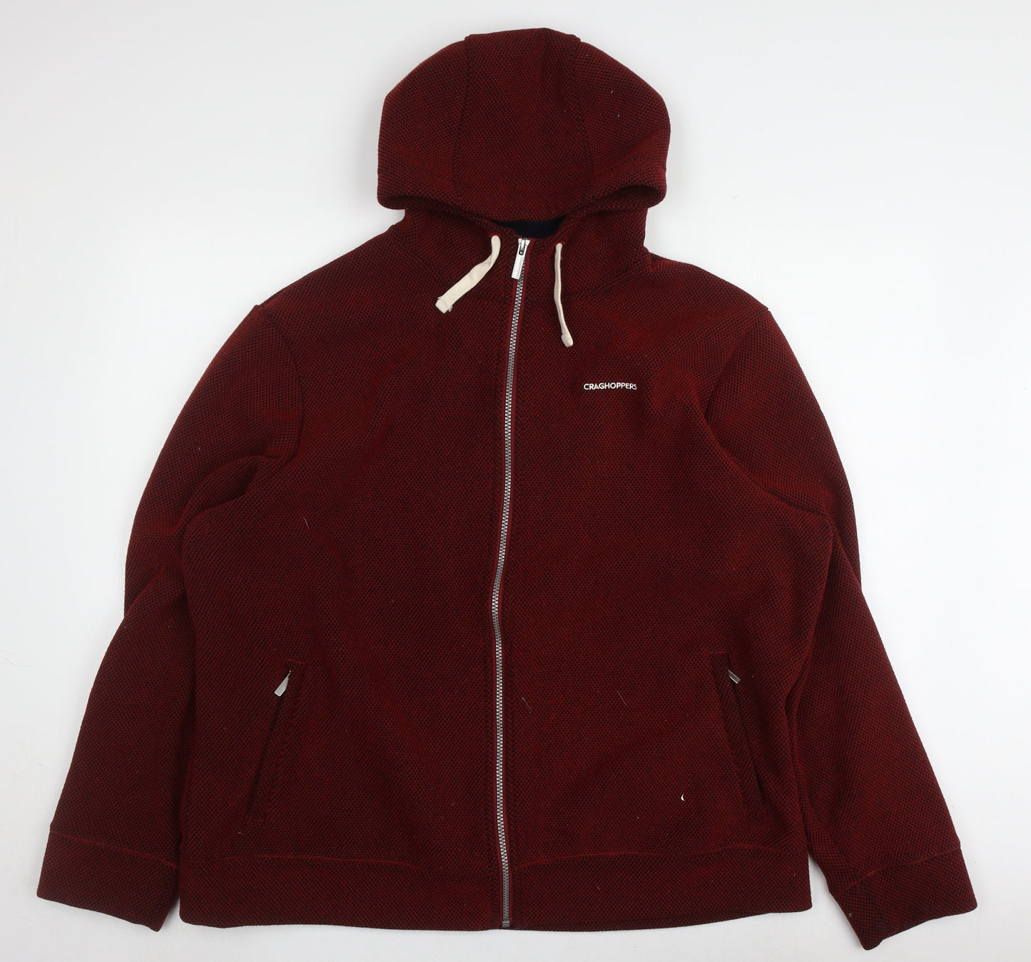 Craghoppers Men's Red Full Zip Hoodie 2XL
