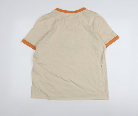 Disney Classics at George Women's Beige Ringer T-Shirt