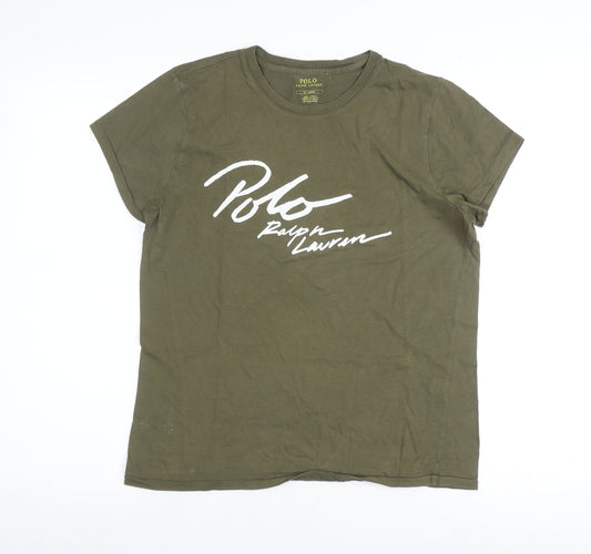 Ralph Lauren Unisex Green Crew Neck T-Shirt - M