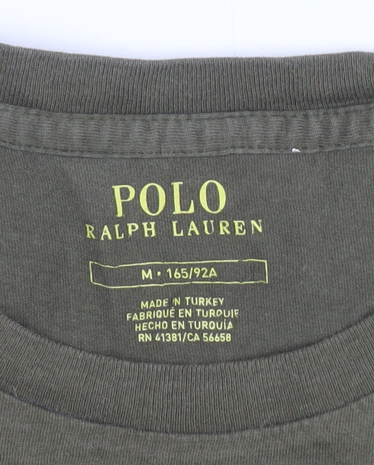 Ralph Lauren Unisex Green Crew Neck T-Shirt - M