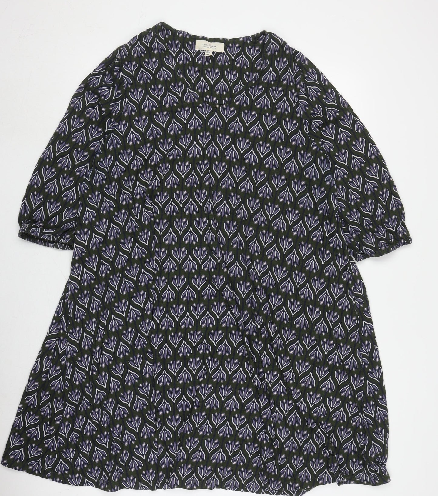 Seasalt Cornwall Women's Multicoloured Geometric Dress UK 20