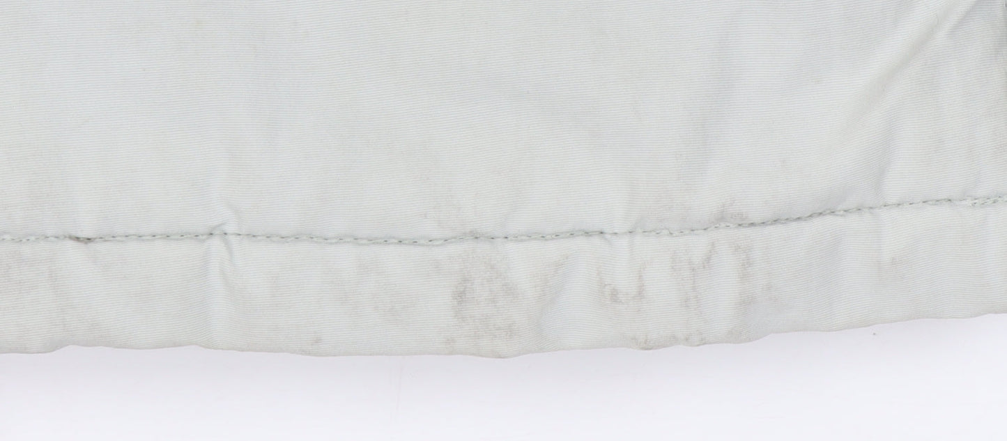 Superdry Women's White Parka Coat Size 8