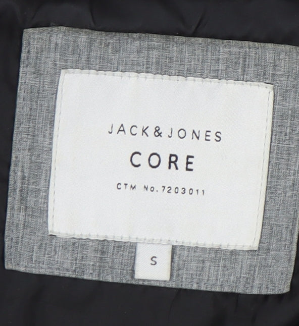 Jack & Jones Men's Grey Hooded Jacket, Size S