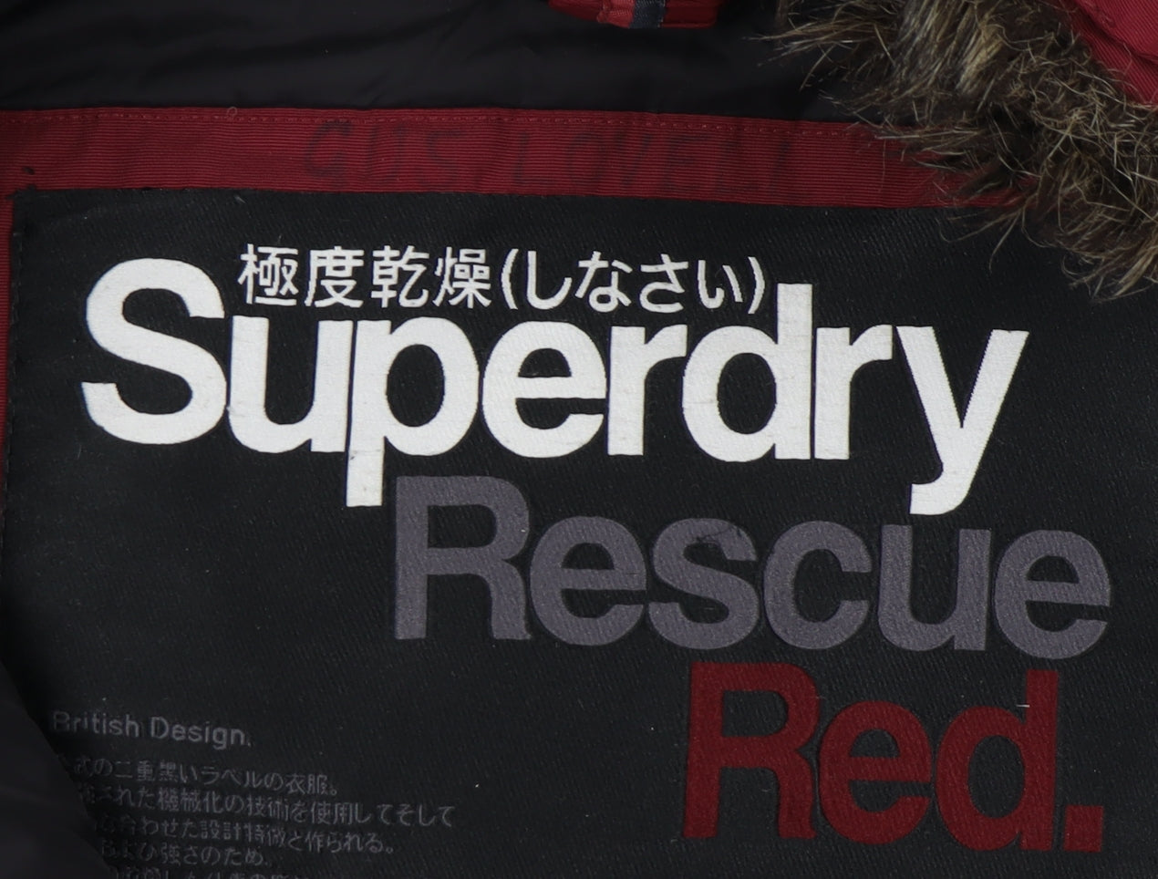 Superdry Women's Red Parka Coat XS