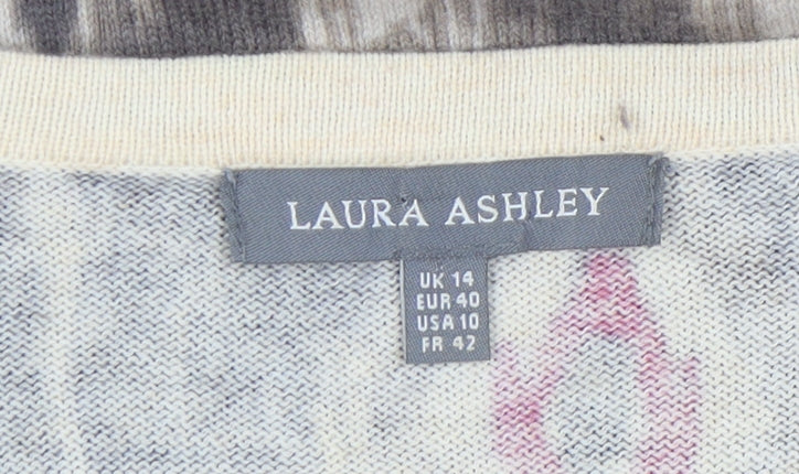Laura Ashley Women's Multicoloured Geometric Jumper Size 14