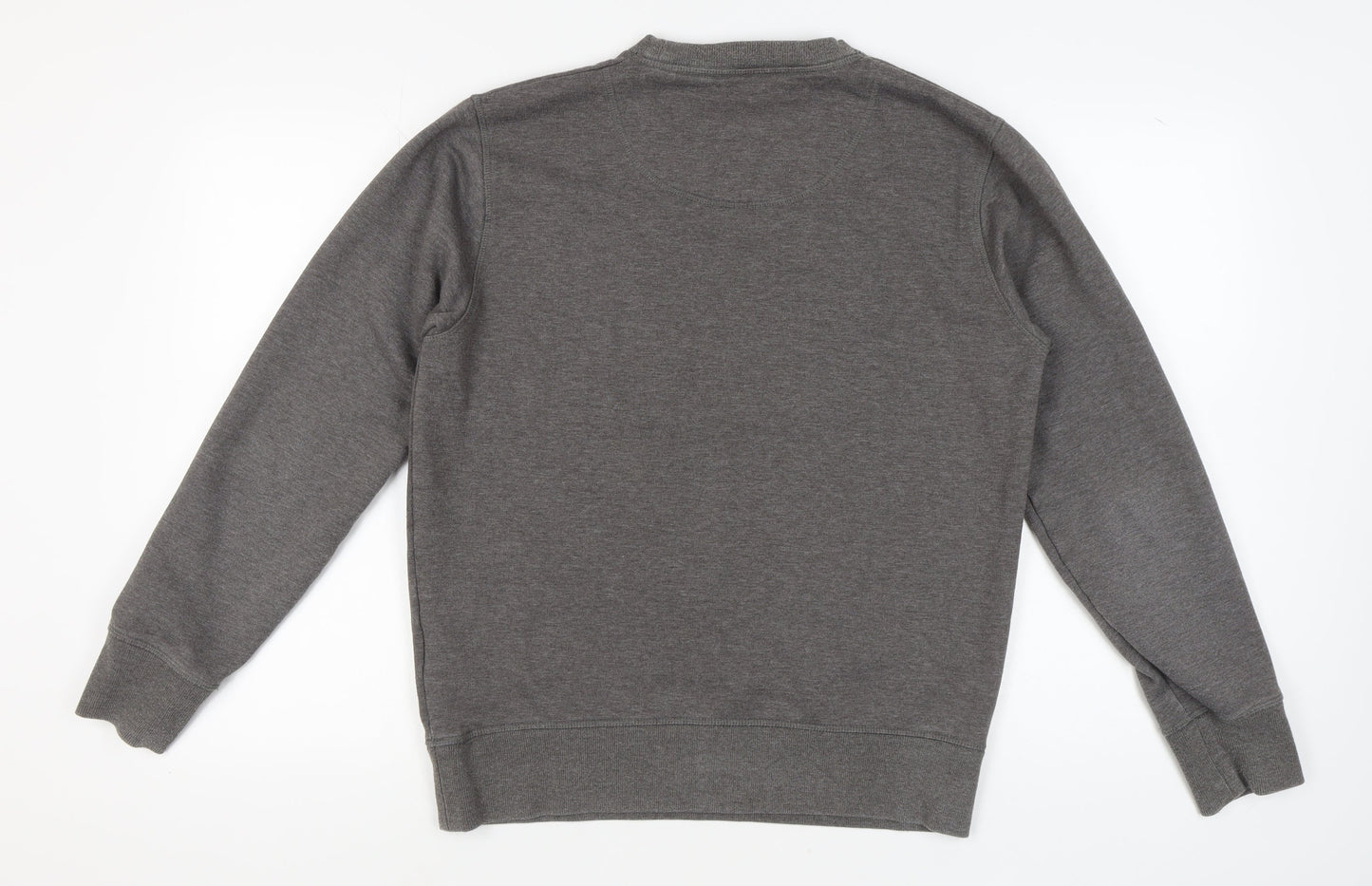 Jack & Jones Men's Grey Graphic Pullover Sweatshirt L