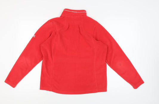 Craghoppers Women’s Red 1/4 Zip Fleece Sweatshirt UK 14