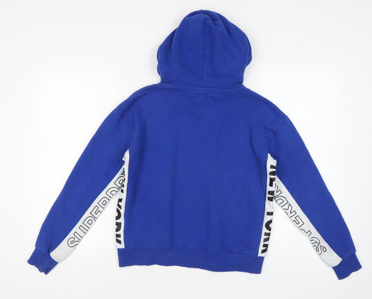 Superdry Unisex Blue Pullover Hoodie - Size S
