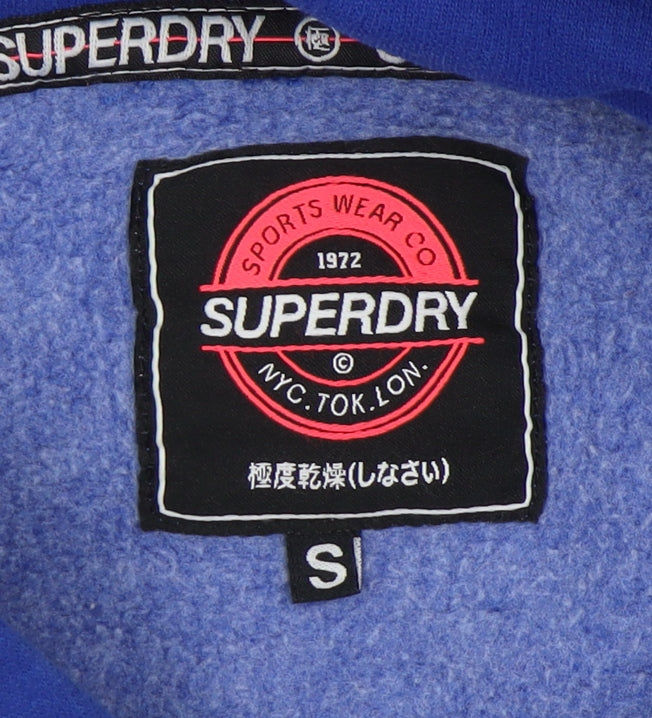 Superdry Unisex Blue Pullover Hoodie - Size S