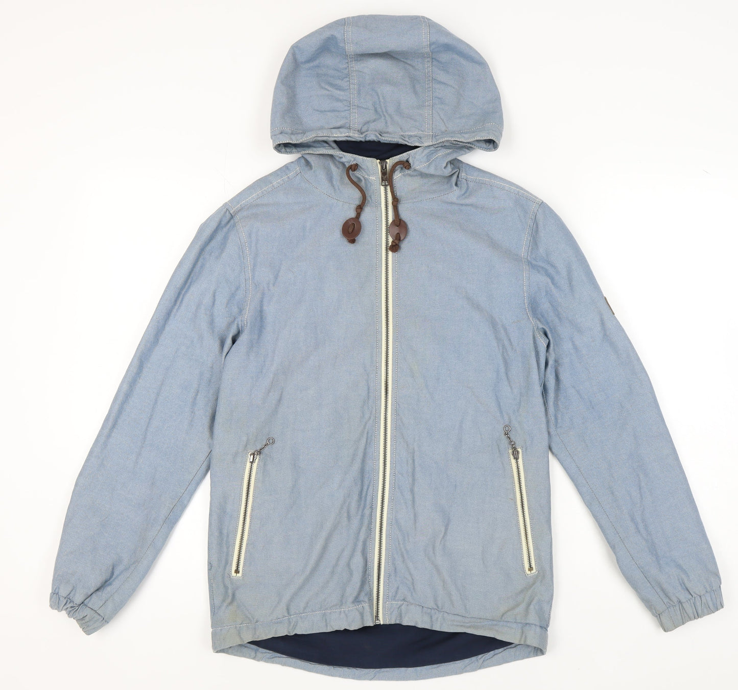 Lyle & Scott Men's Blue Hooded Windbreaker Jacket S