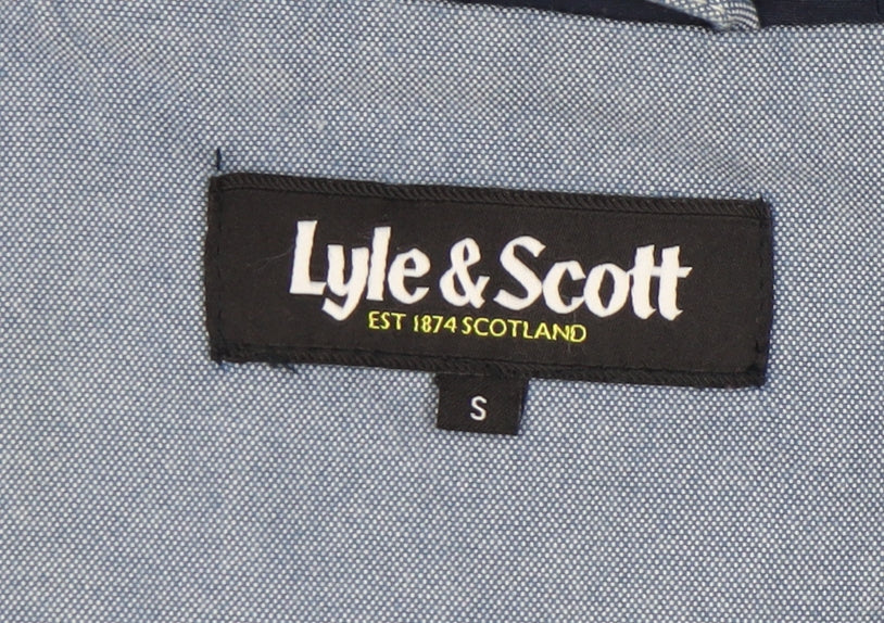 Lyle & Scott Men's Blue Hooded Windbreaker Jacket S