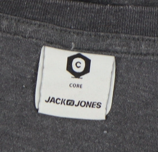 Jack & Jones Men's Grey XL Crew Neck T-Shirt