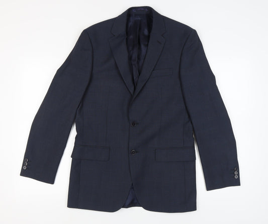 Pierre Cardin Men's Blue Suit Jacket 38 Long