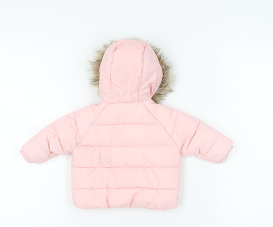 Mckenzie Unisex Pink Puffer Jacket, 0-3 Months, Winter Style
