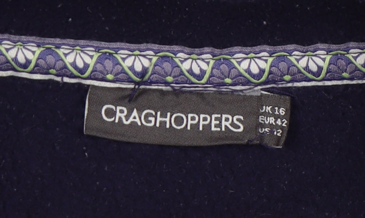 Craghoppers Women's Blue Fleece Jacket Size 16