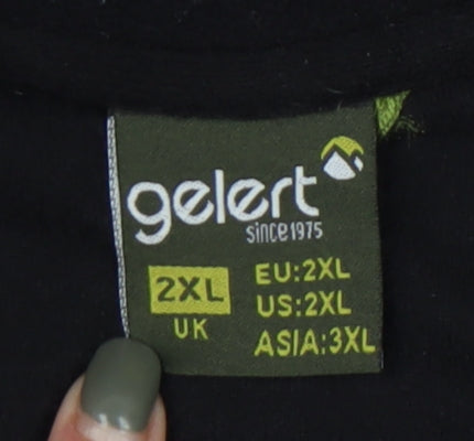 Gelert Men's Black 2XL Pullover Fleece Sweatshirt