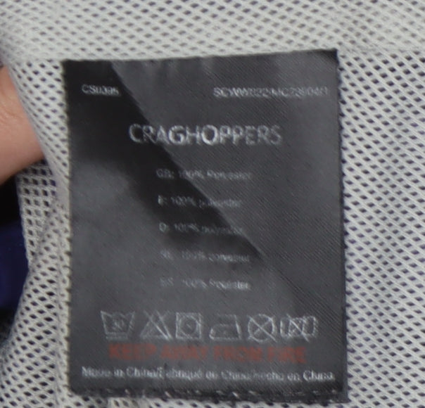 Craghoppers Women's Blue Rain Coat Jacket Size 14