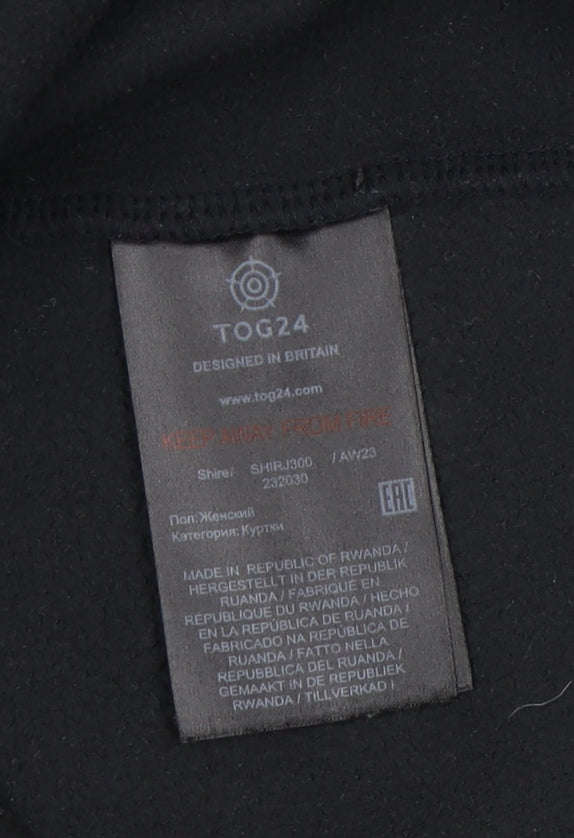 TOG 24 Women's Black Fleece Jacket Size 12