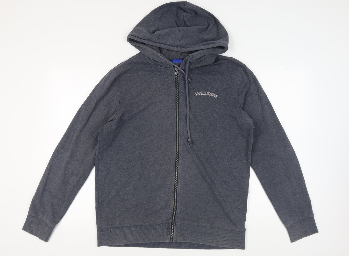 Jack & Jones Men's Grey XL Full Zip Hoodie