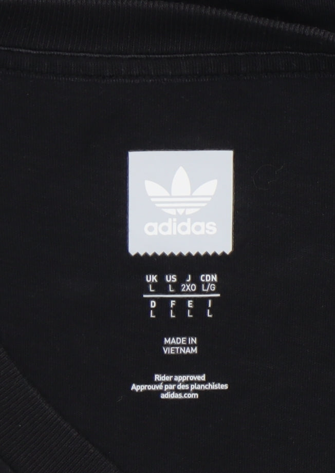 Adidas Men's Black Crew Neck T-Shirt - Size L