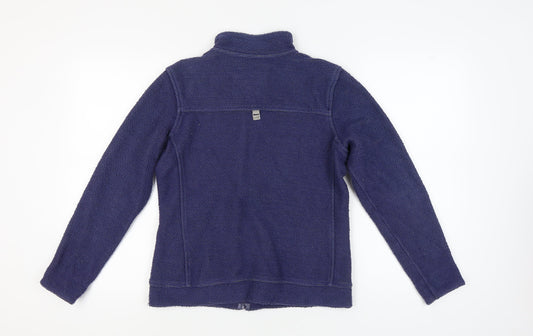 Weird Fish Women's Blue Full Zip Jacket Size 10