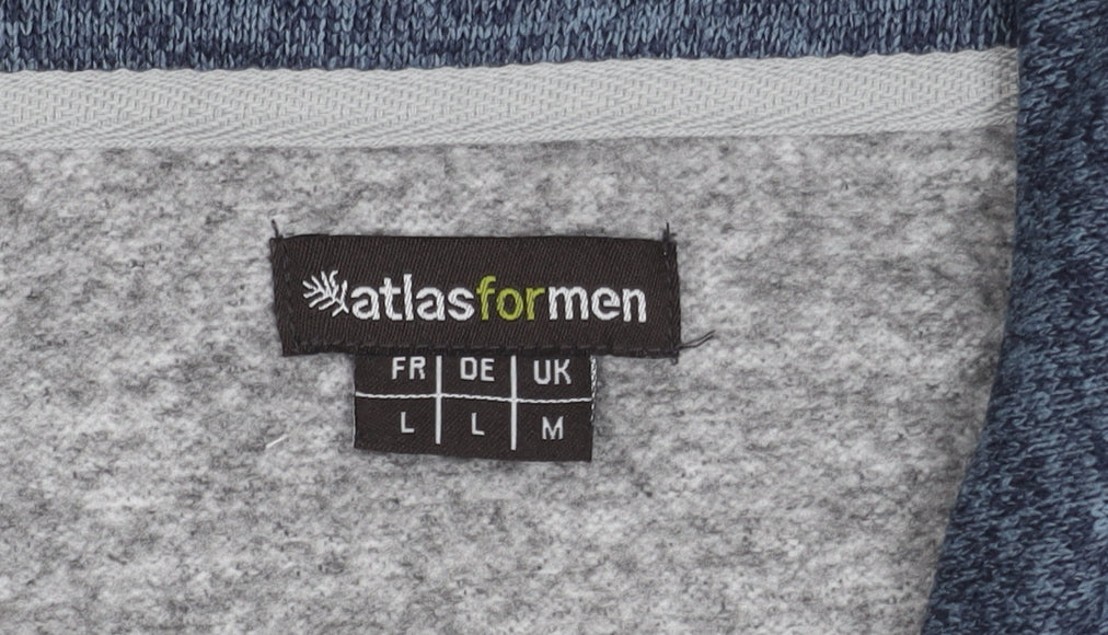 Brand and care label for Atlasformen Men's Grey Pullover Sweatshirt L