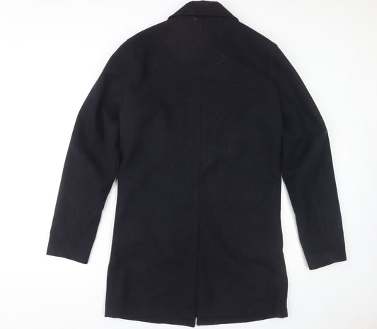 Jack & Jones Men's Black Wool Coat Size S