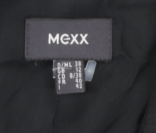 Close-up detail of Mexx Women's Black Blazer, size 12, Classic