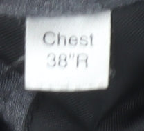 Pierre Cardin Men's Black Wool Overcoat, 38 in, Formal