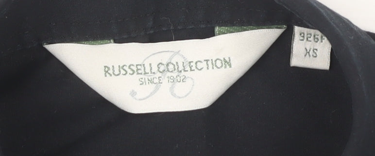 Russell Collection Women's Black Button-Up Shirt XS