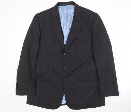 Charles Tyrwhitt Men's Black Blazer, Size 42R, Formal Jacket