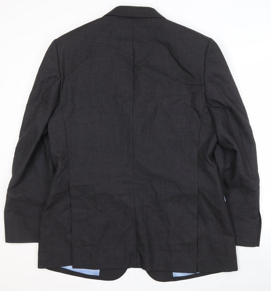 Charles Tyrwhitt Men's Black Blazer, Size 42R, Formal Jacket