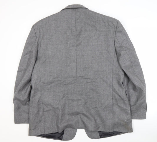 Debenhams Men's Grey Wool Blazer Size 44S