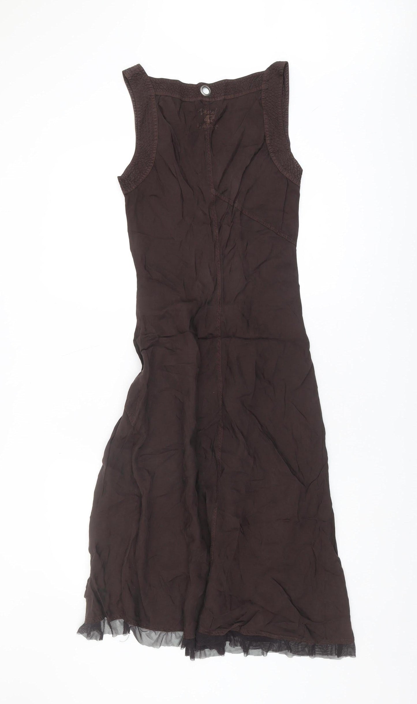 Diesel Women's Brown Sleeveless Viscose Dress M